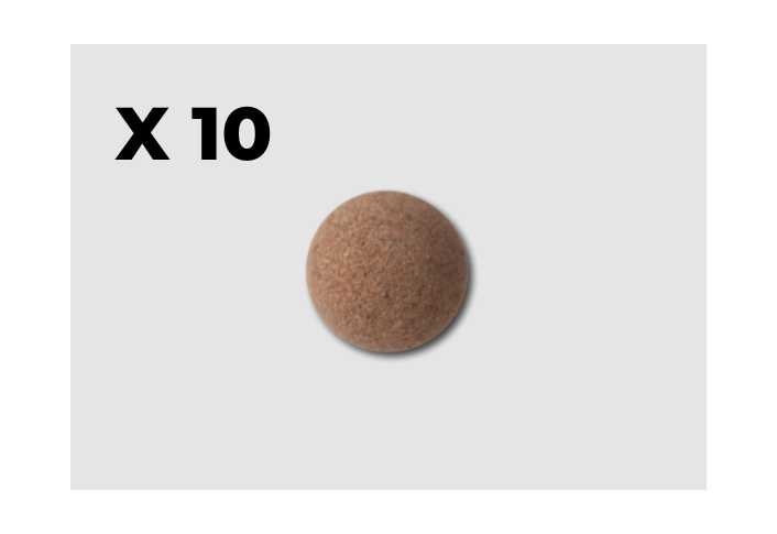 Balle en liège x10