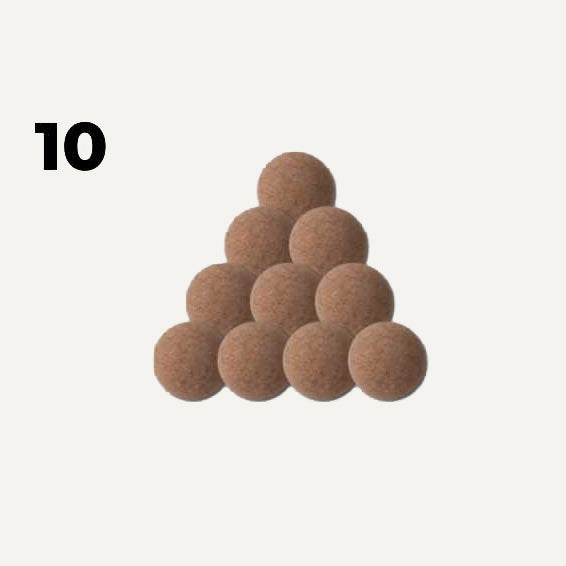 Balle en liège x10