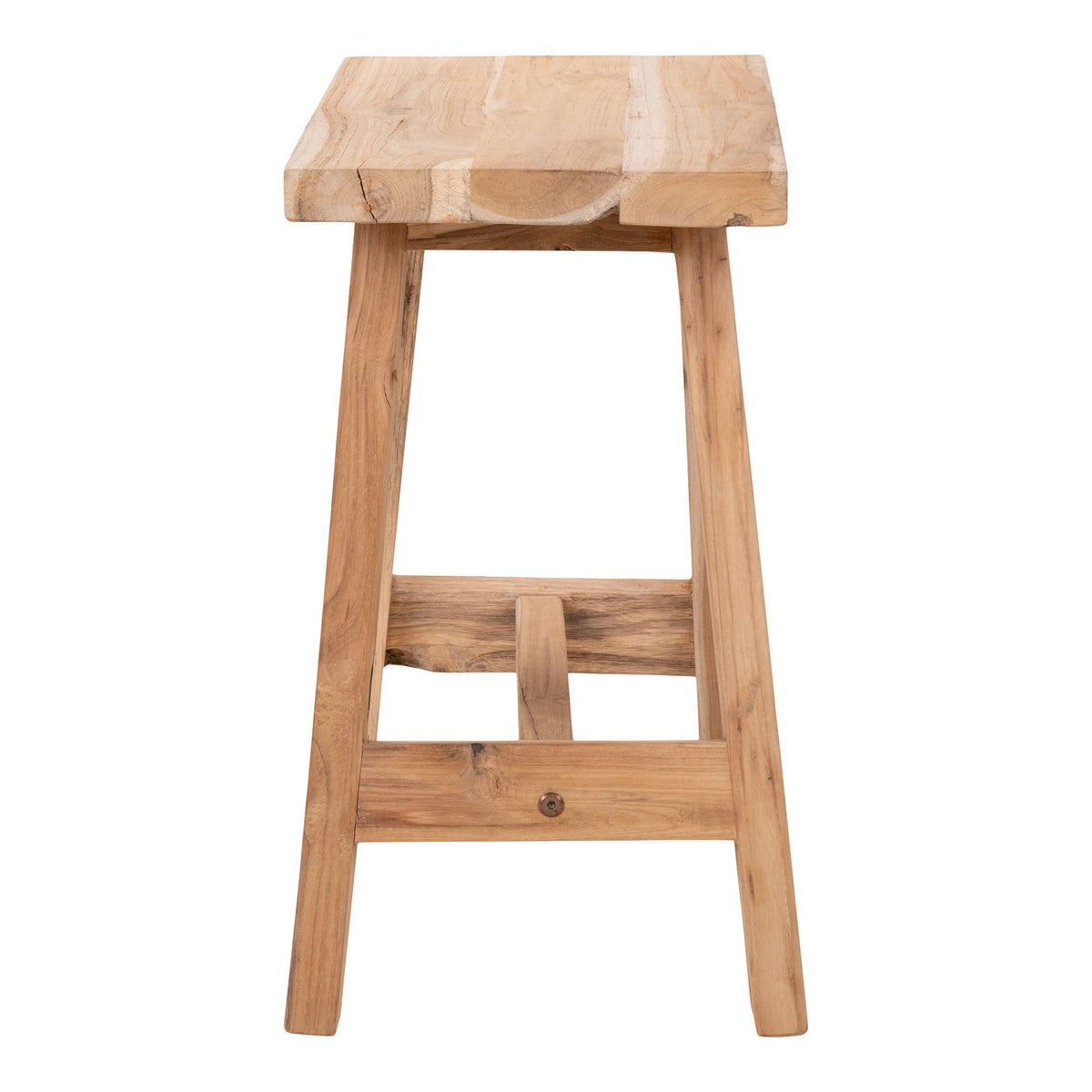 Banc BARCELONA 50 cm en teck recyclé naturel