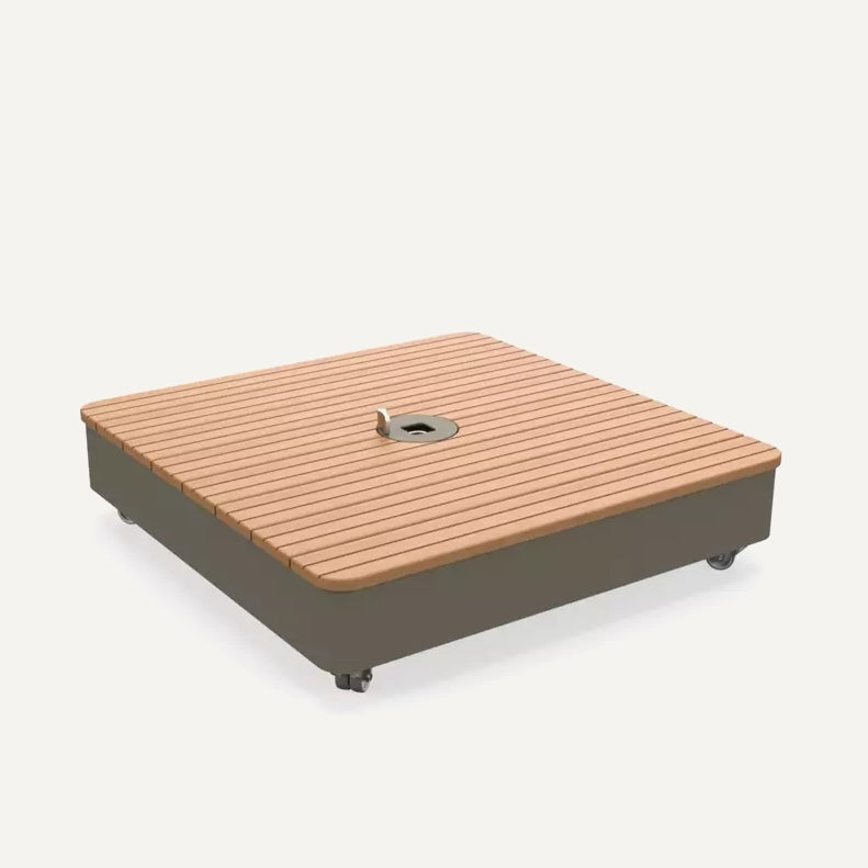 Base mobile Latte, couvercle en bois