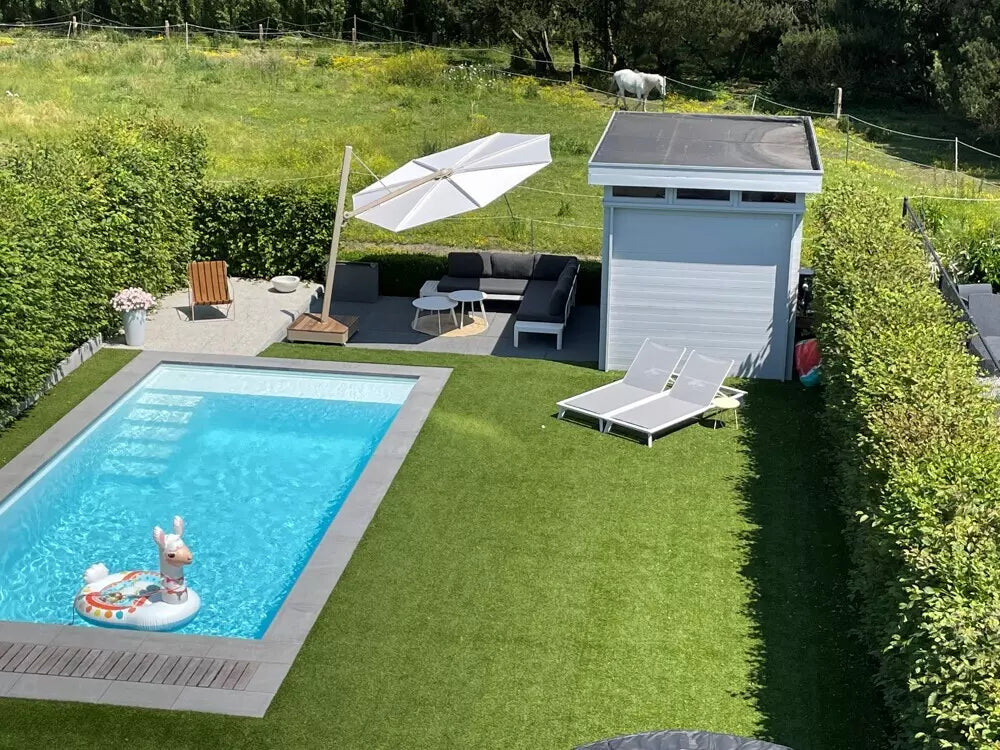 Parasol Versa UX Latte rond 3.5 m avec toile