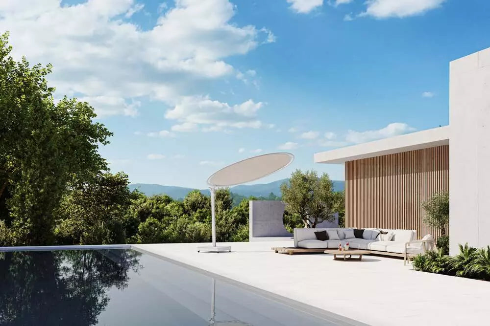 Parasol Eclipsum UX Architecture déporté rond 3 m