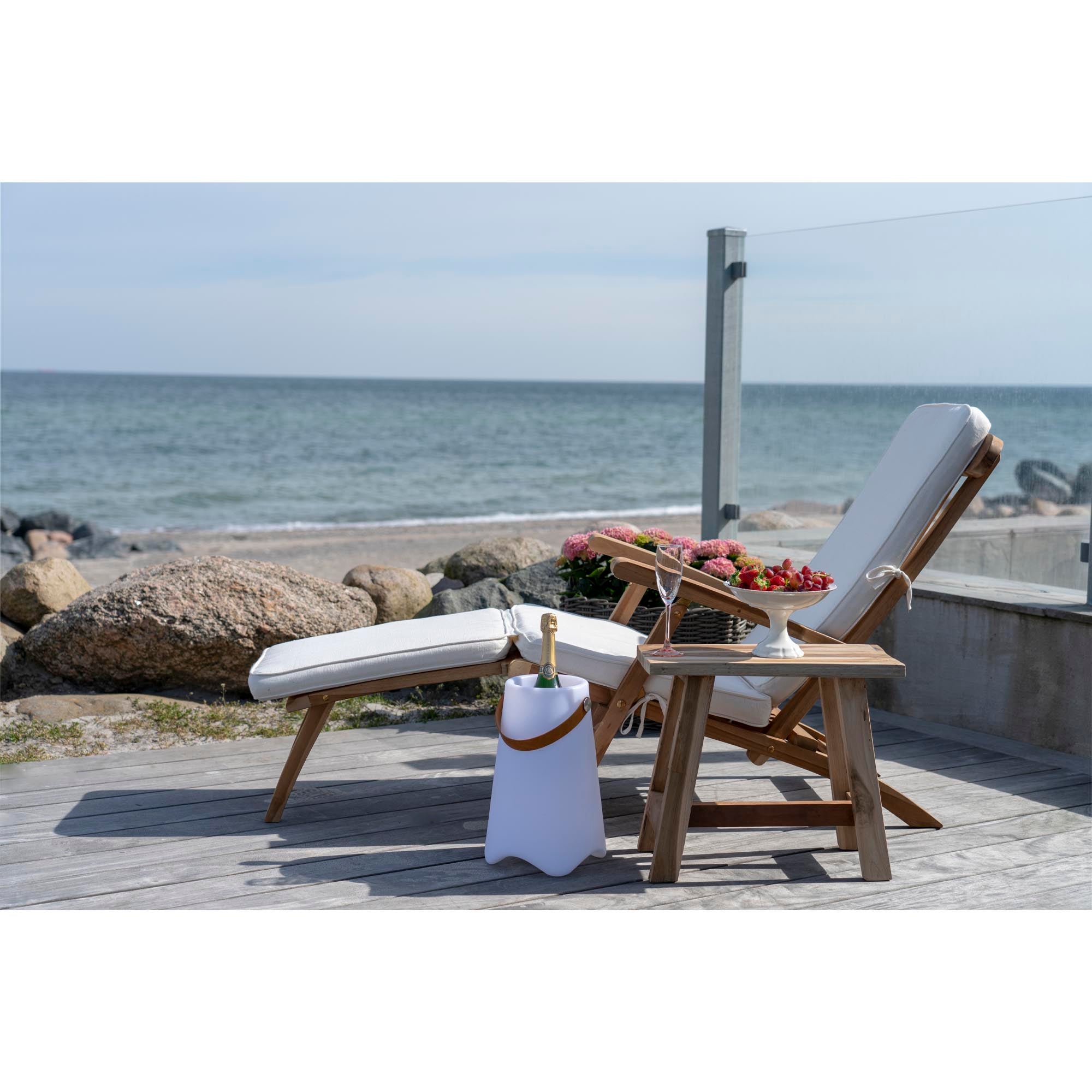 Chilienne ARRECIFE réglable en teck naturel – vue 8