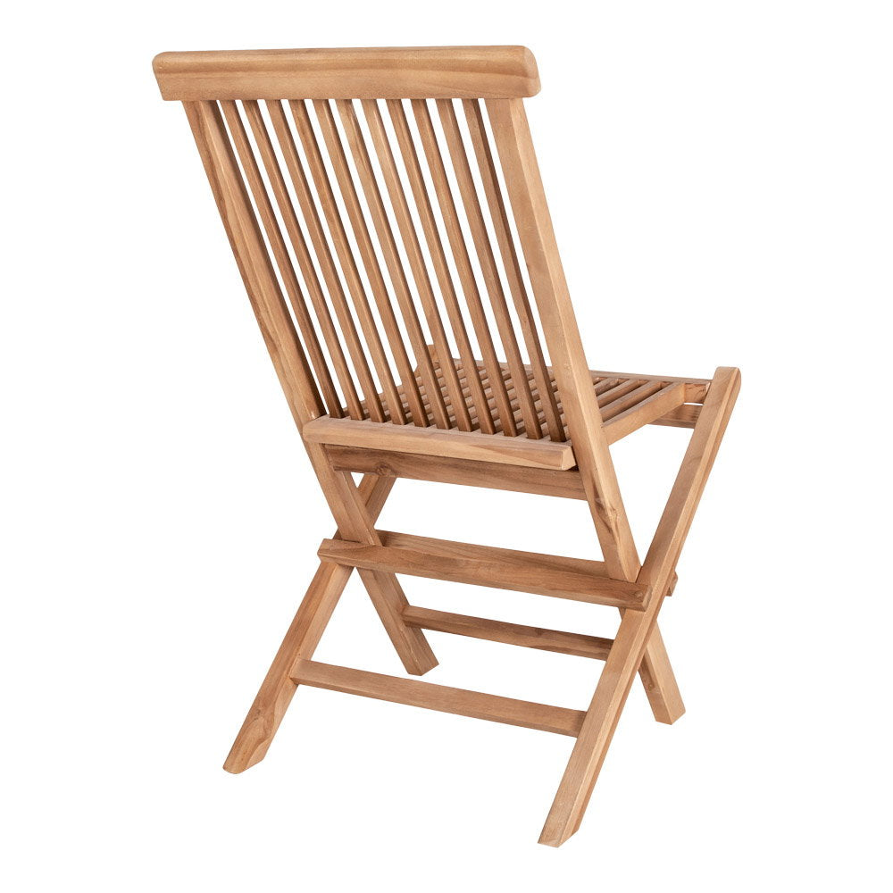 Lot de 2 chaises TOLEDO en teck naturel – vue 4