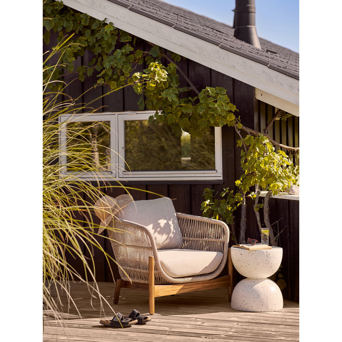 Table d’appoint BONITA effet terrazzo Ø40 cm – vue 5