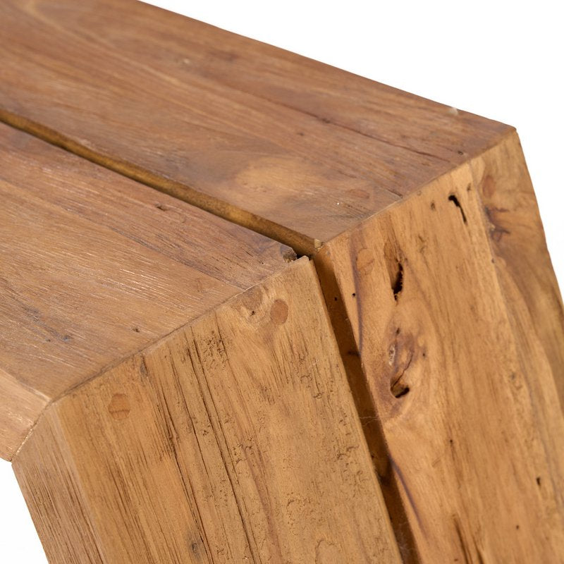 Table d’appoint extérieure ASHLEY COCOON en teck – vue officielle 9