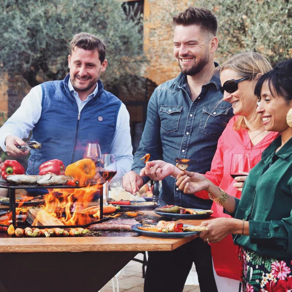 Brasero-Plancha Grand Banquet Noir 150