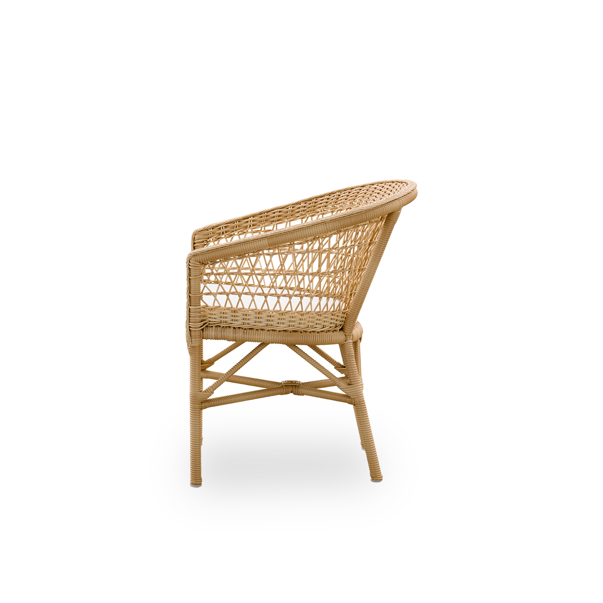 Chaise Emma naturelle – vue de profil – Sika-Design