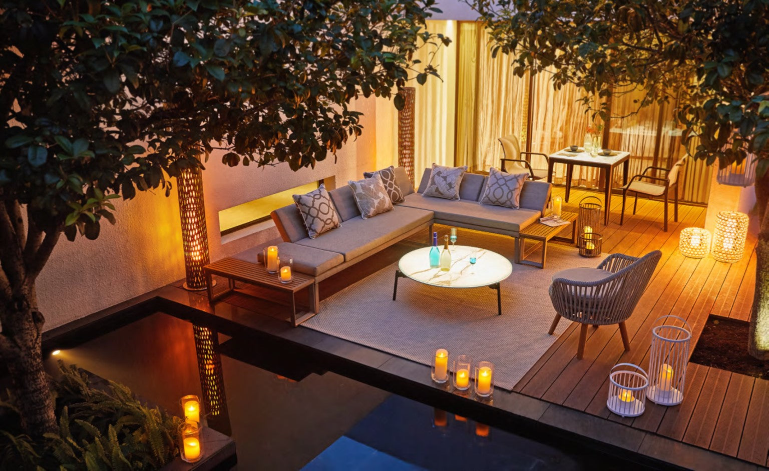 Salon extérieur Bagan – Configuration modulable haut de gamme.