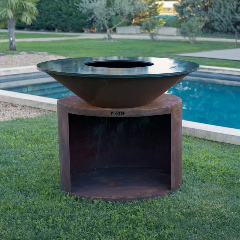Brasero Ellipse 120 Corten_2