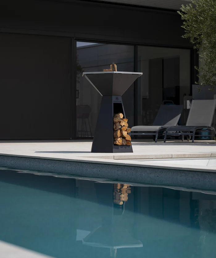 Brasero-Plancha Agape Noir 85