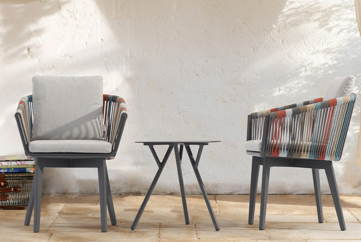 Chaise de repas extérieure DIVA – Anthracite