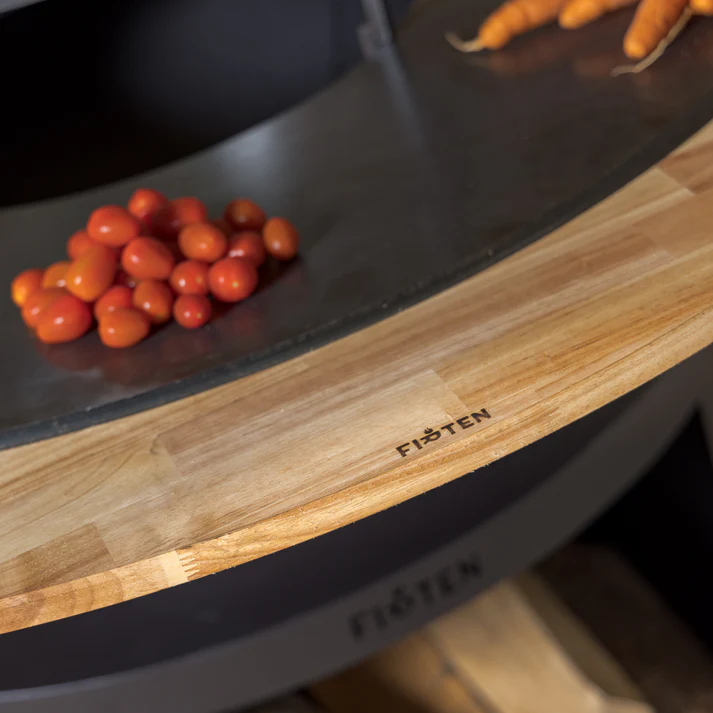 Brasero FIRTEN Ellipse 120 Noir – Fabrication française en acier résistant.