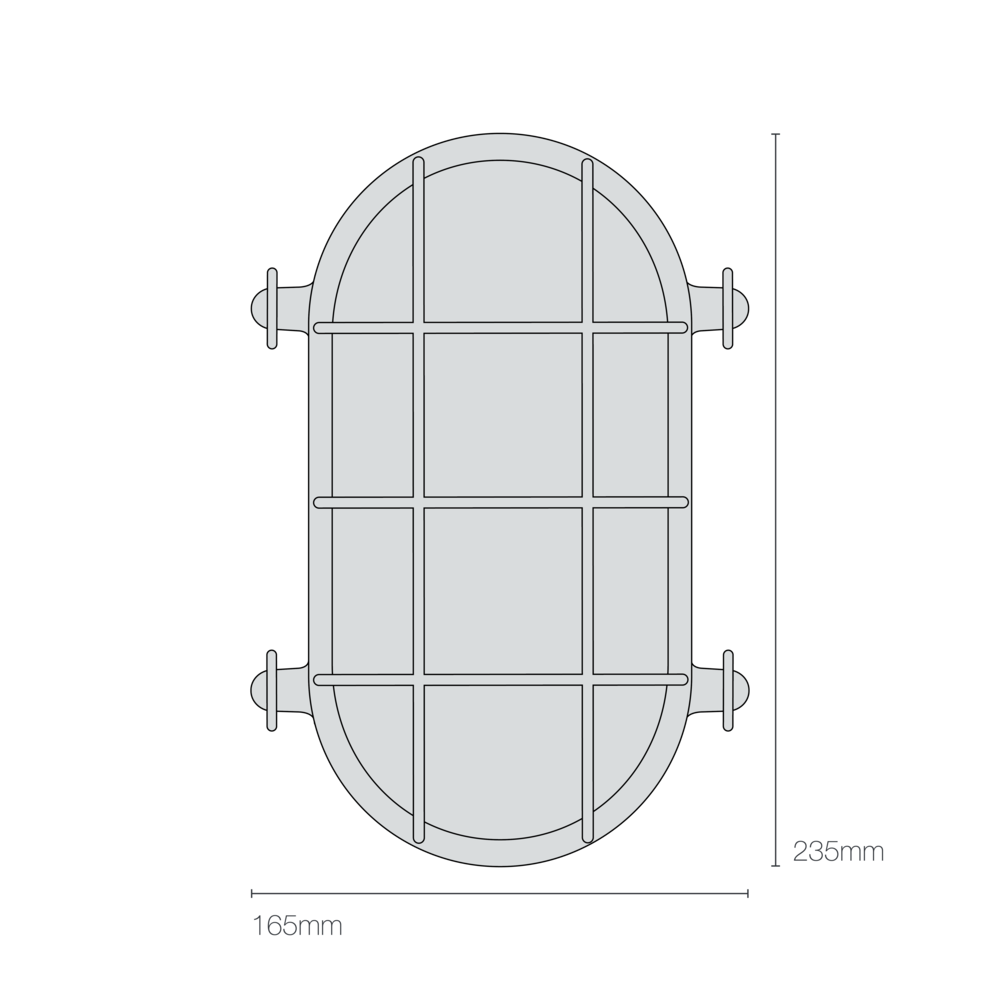 Hublot Oval en Laiton 7035