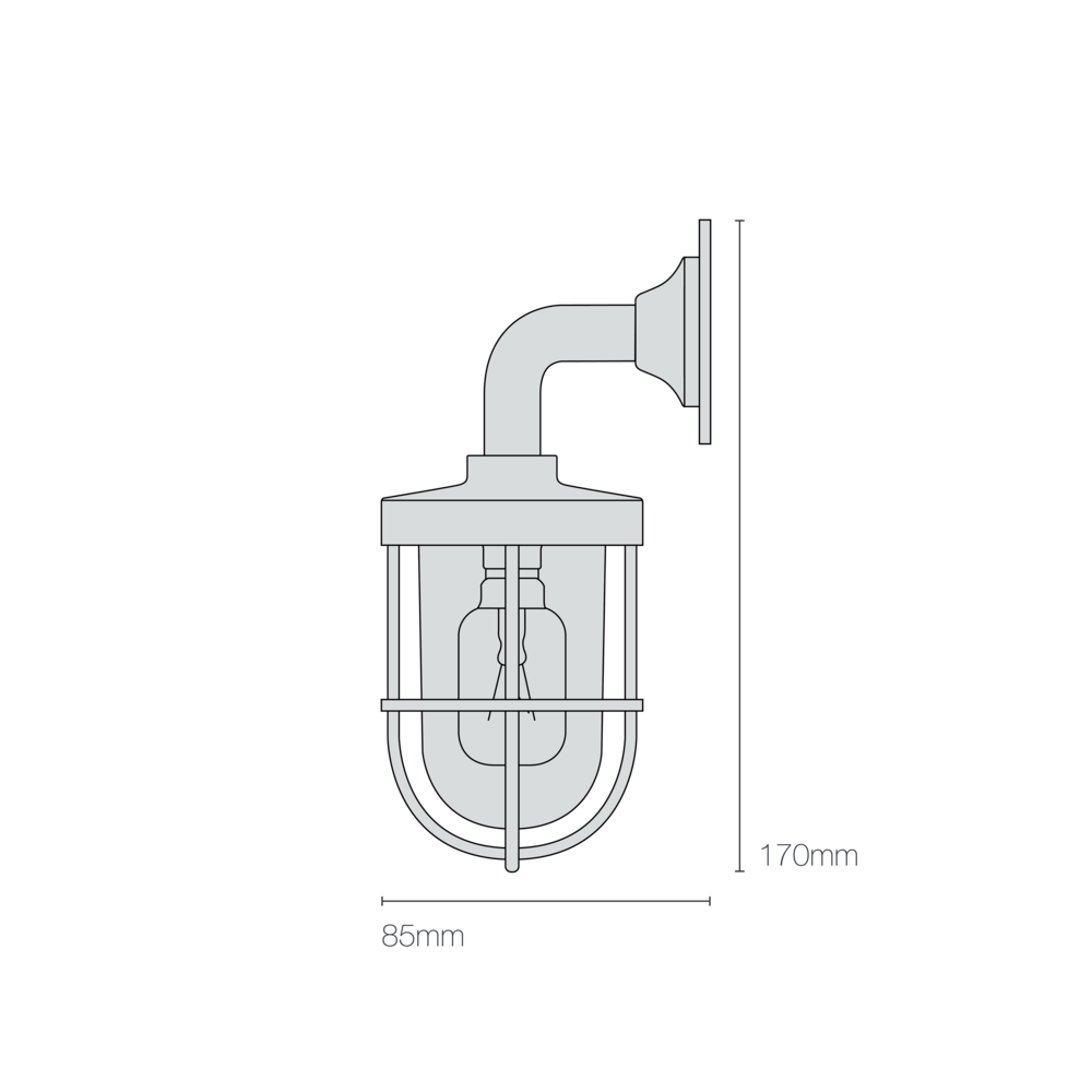 Applique Mini Weatherproof Ship's Well Glass