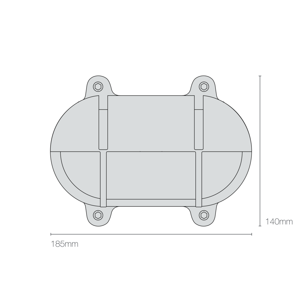 Hublot Oval en Laiton 7436