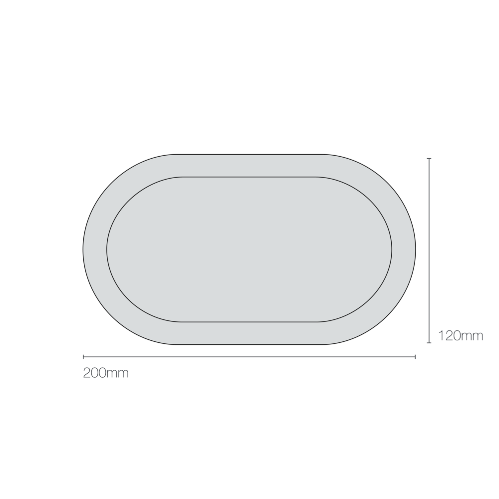 Petit Hublot Ovale d'extérieur 8124