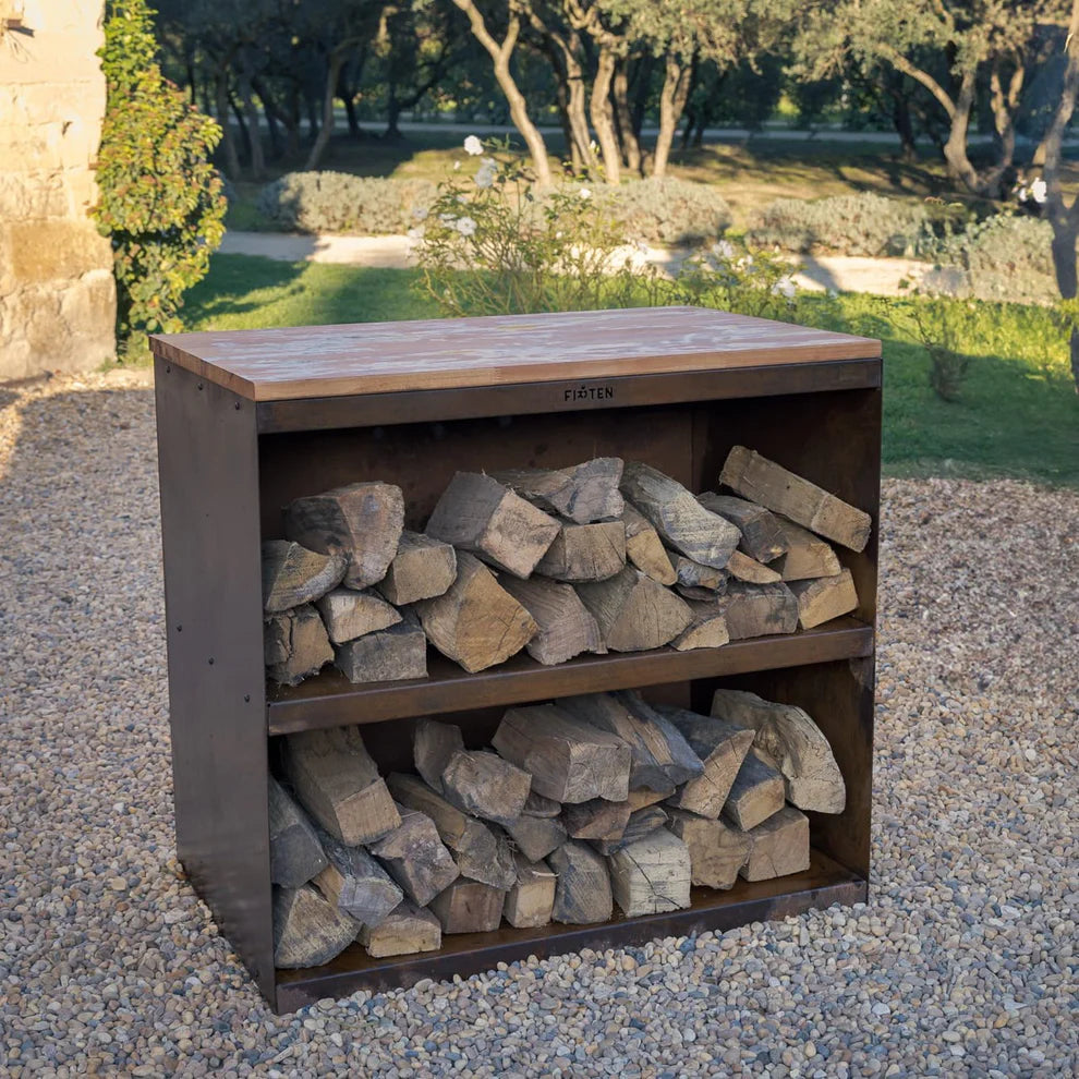 Desserte Corten pour Brasero