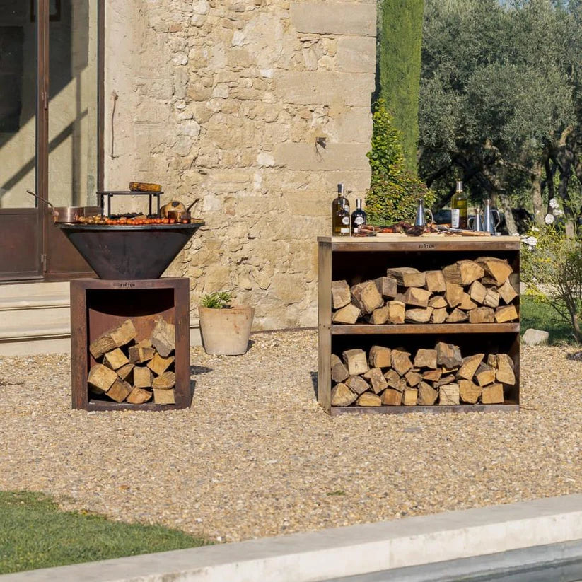 Desserte Corten pour Brasero_1