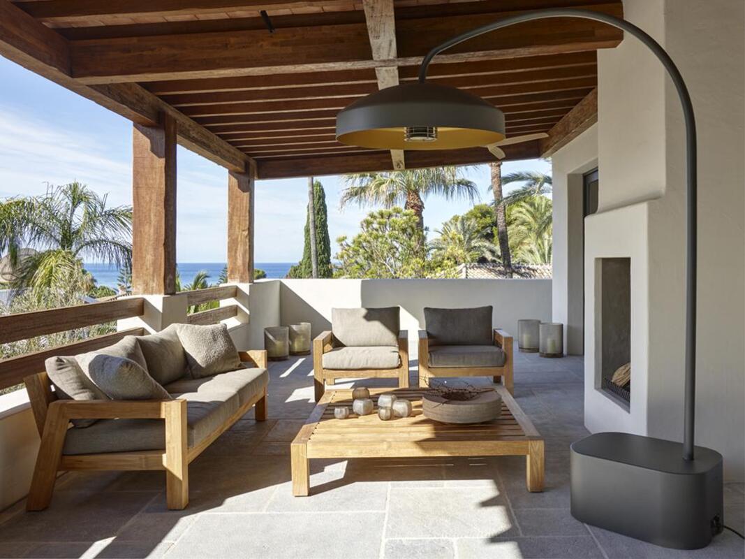 Lampadaire chauffante DISC