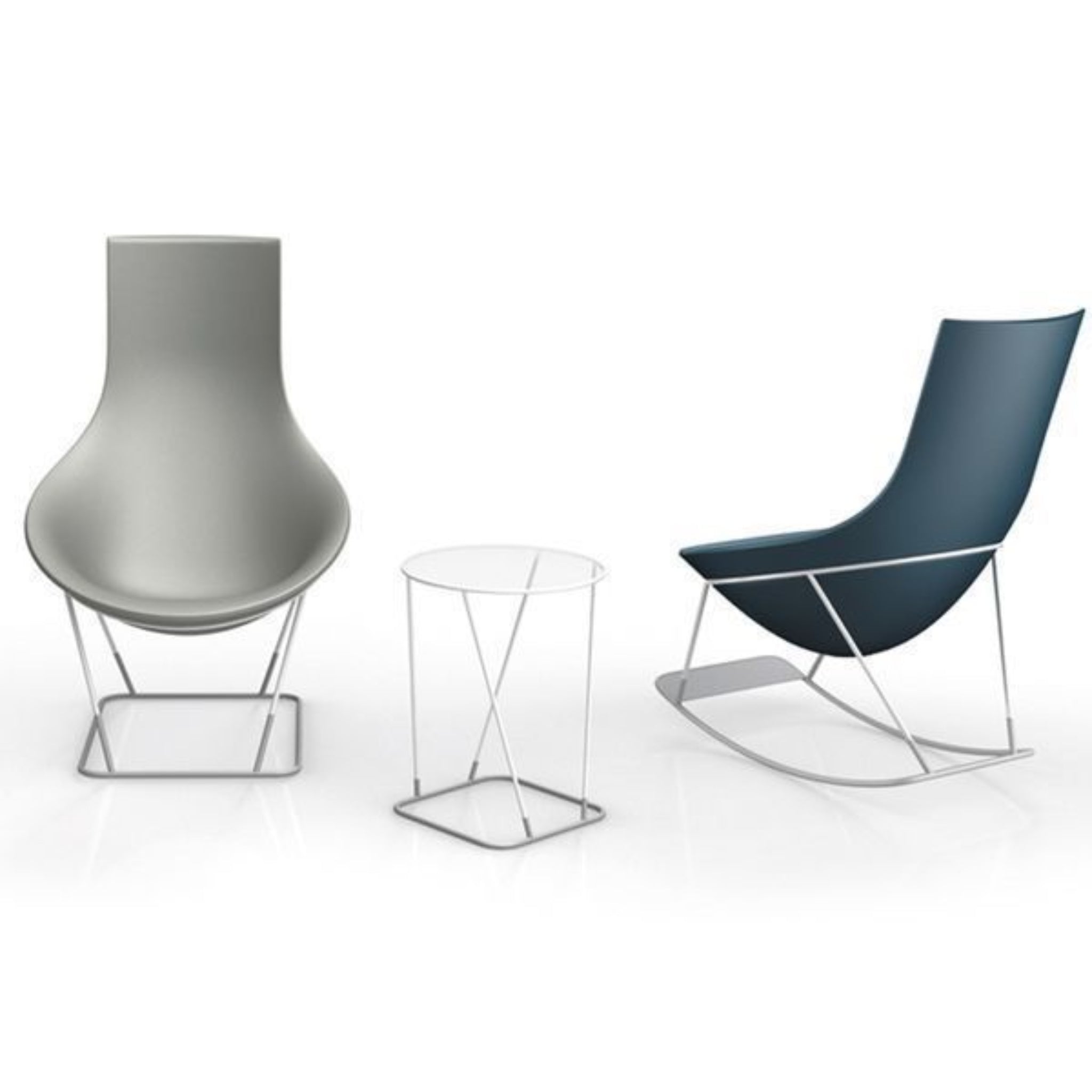 Vue arrière du fauteuil fluide Tom Yam
