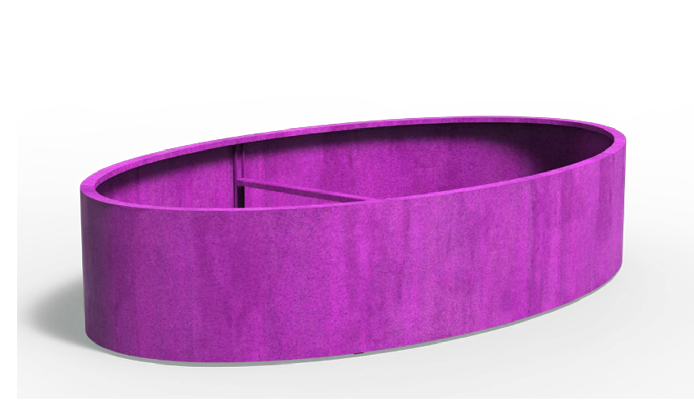 JARDINIERE OVALE AF (avec fond)