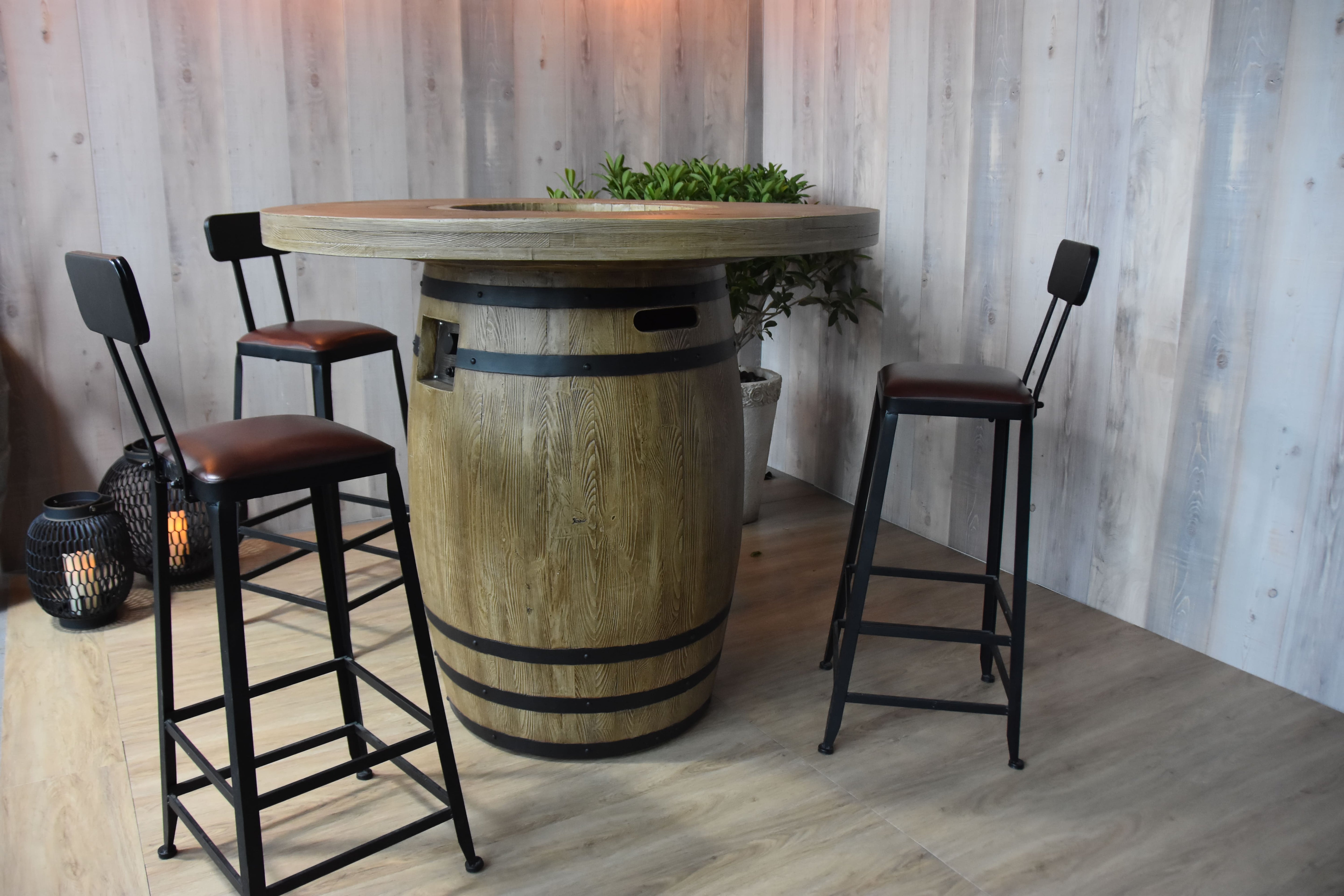 Table de jardin Brasero LAFITE BARREL