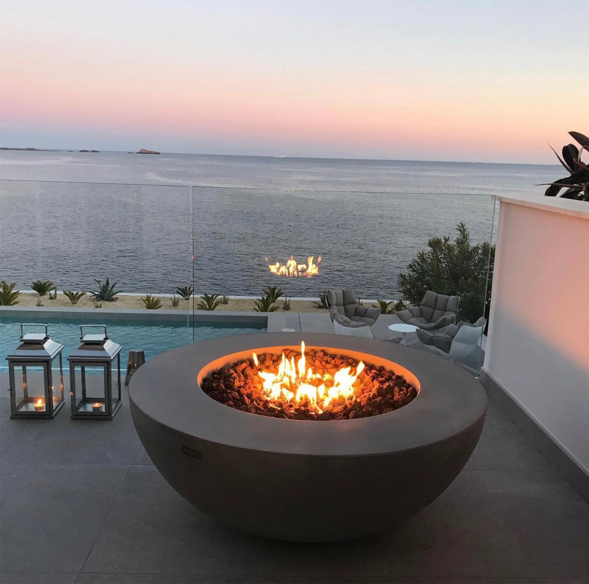 Lunar Bowl Brazier Table