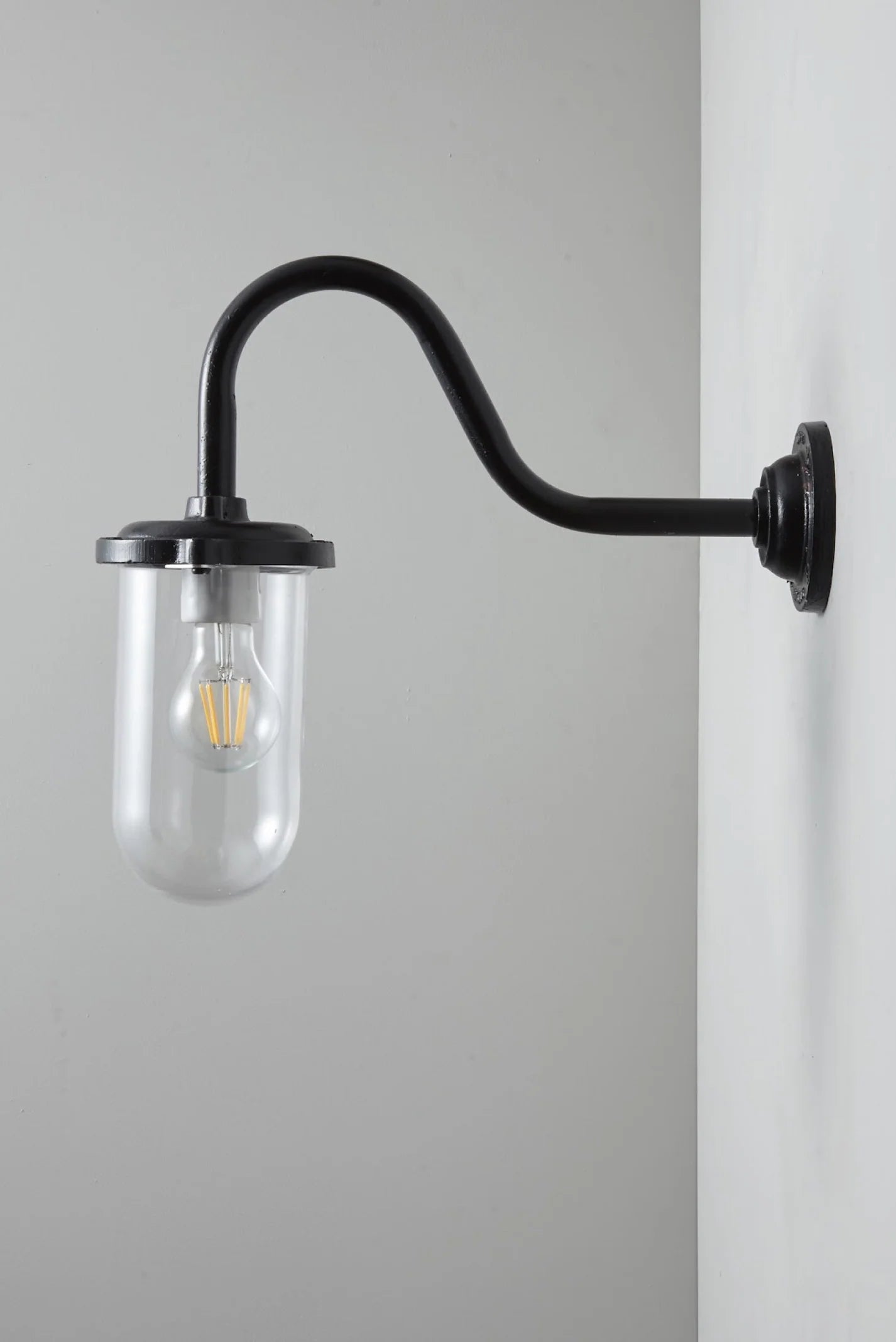 Applique coudée, 100W, Fixation murale simple 7672