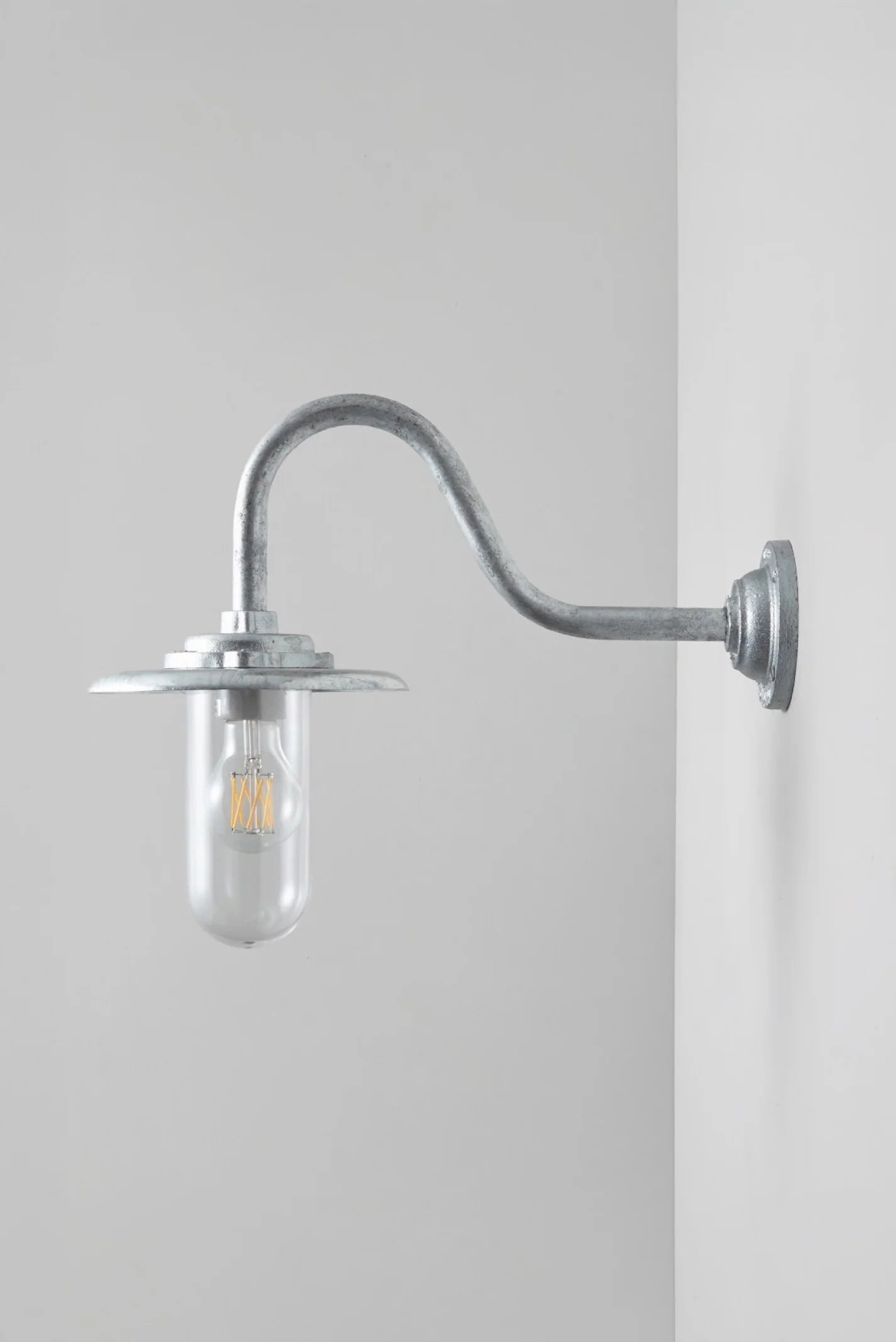 Applique coudée d'extérieure 60W, Col de cygne 7677