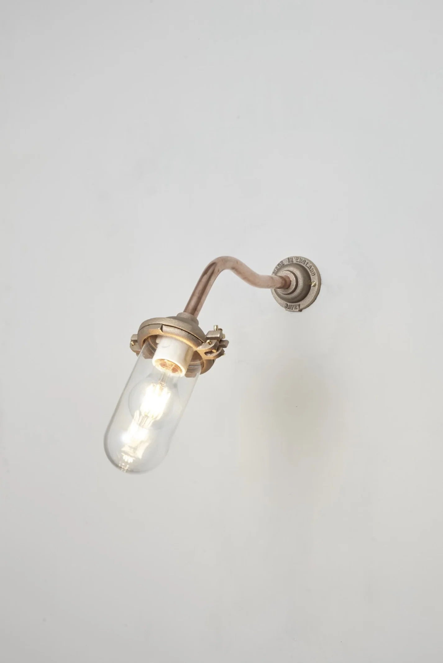 Applique coudée d'extérieure, sans réflecteur, 45°, Fixation murale simple 7684