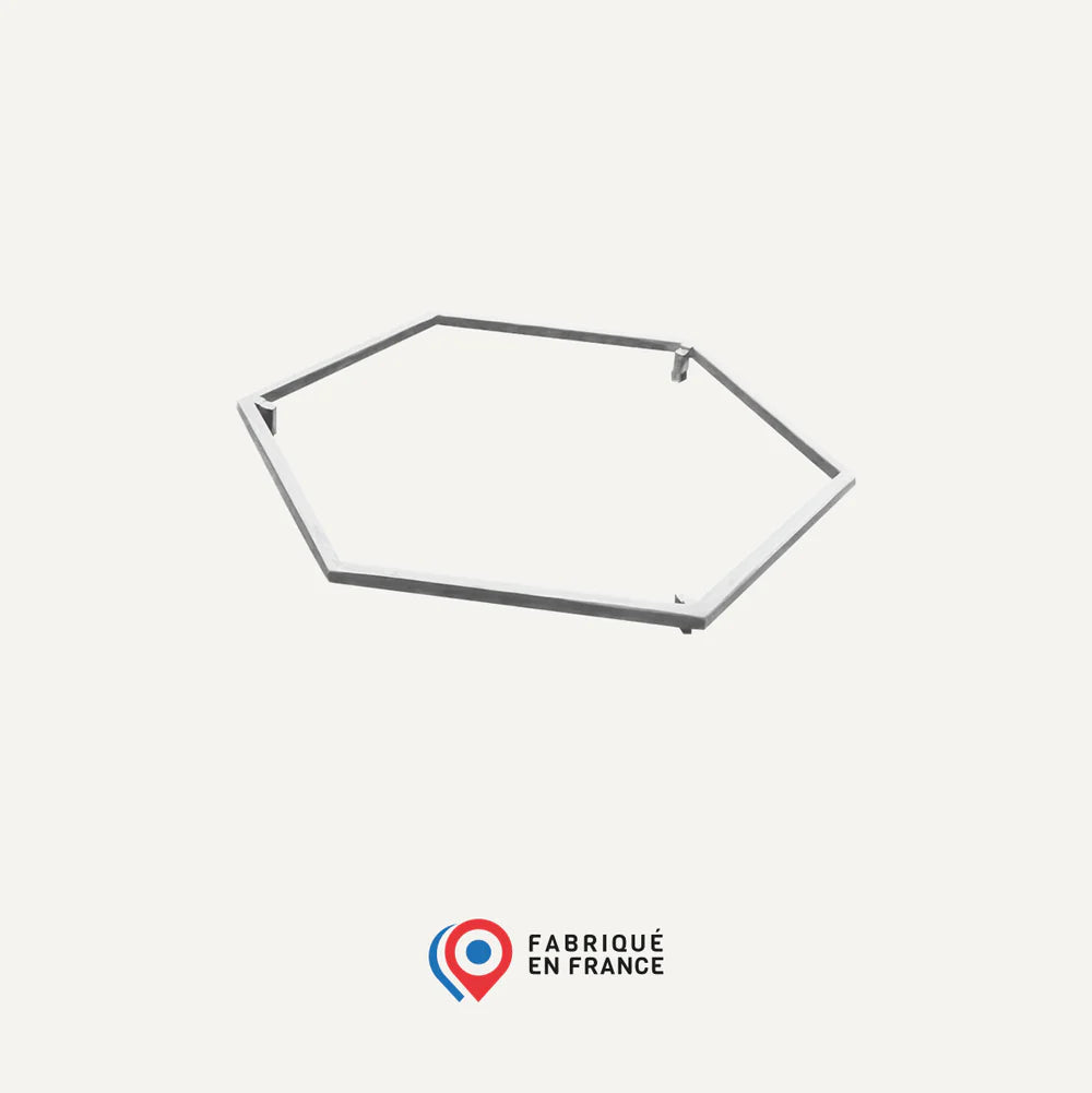 Ensemble Brasero Agape Corten 85 + Plinthe Inox