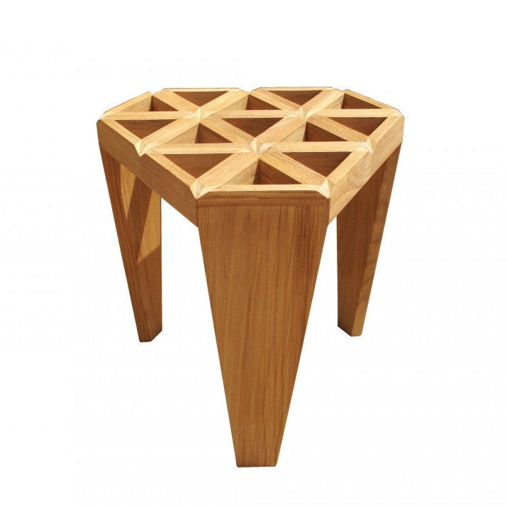 Table basse de jardin STAR en teck Grade A 45 cm – Mobika