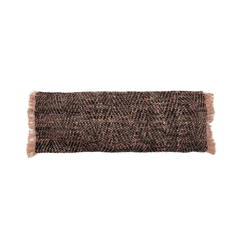 Housse de coussin OH MY GEE noir cuivre 35 × 100 cm en coton