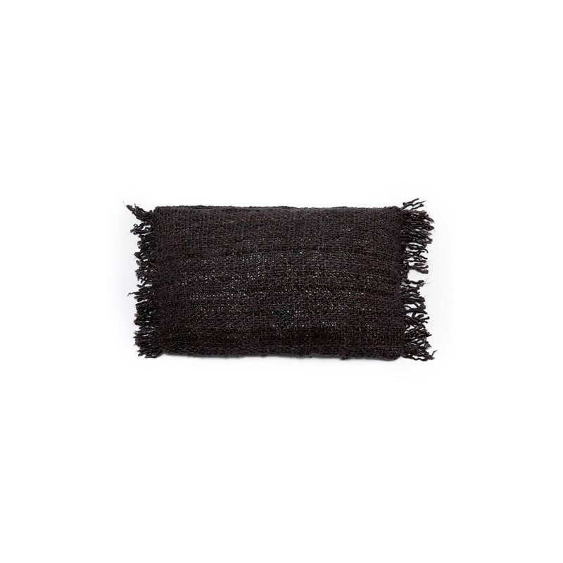 Housse de coussin OH MY GEE noir marine 30 × 50 cm en coton