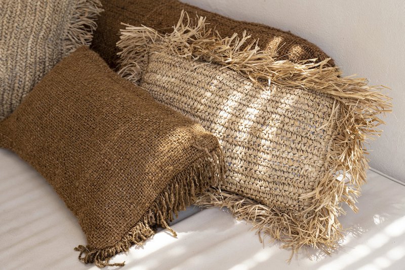 Housse de coussin OH MY GEE marron 30 × 50 cm en coton