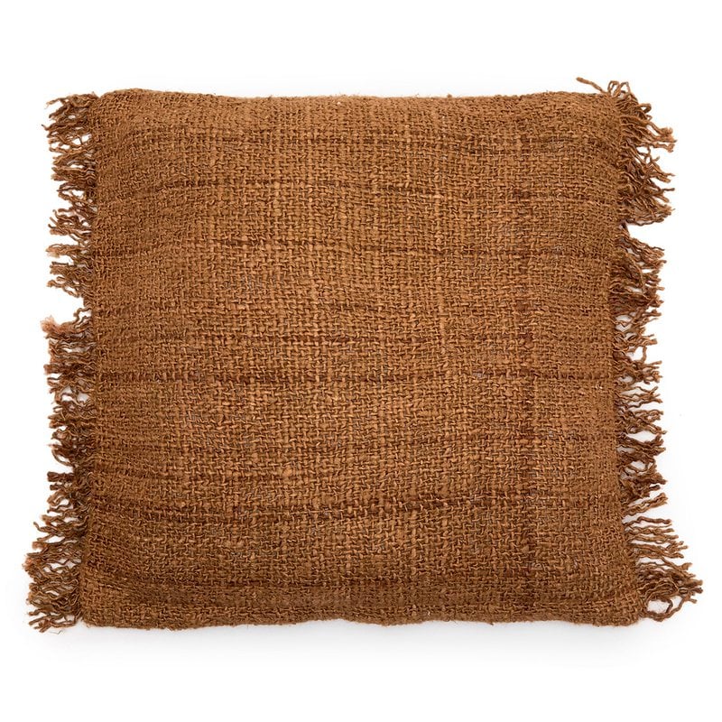 Housse de coussin OH MY GEE marron 60 × 60 cm en coton