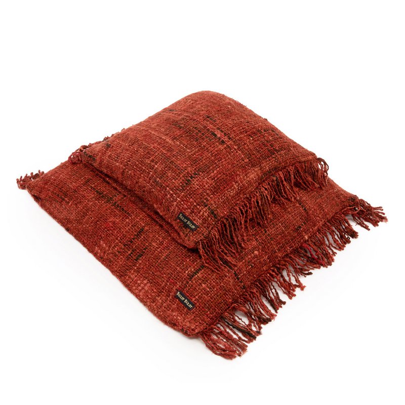 Housse OH MY GEE rouge cerise 40 × 40 – vue 4 – Bazar Bizar