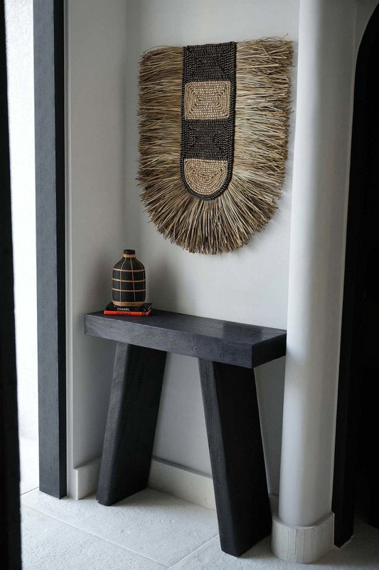 Vase WHOOPY en terre cuite noir naturel, taille M