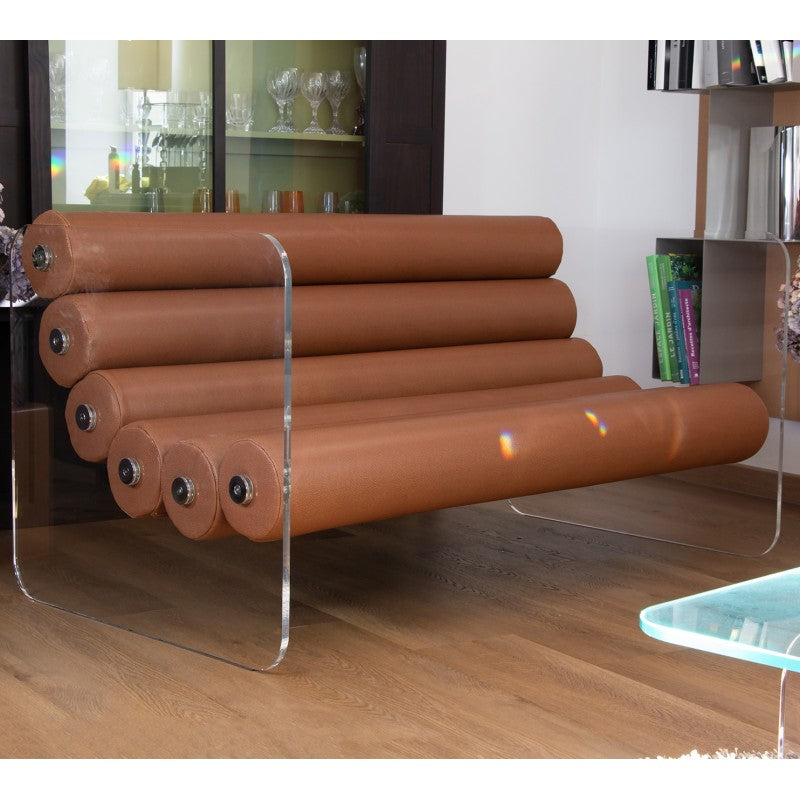 Canapé design MW02 – Parois en PMMA coulé, assise en mousse Soshagro