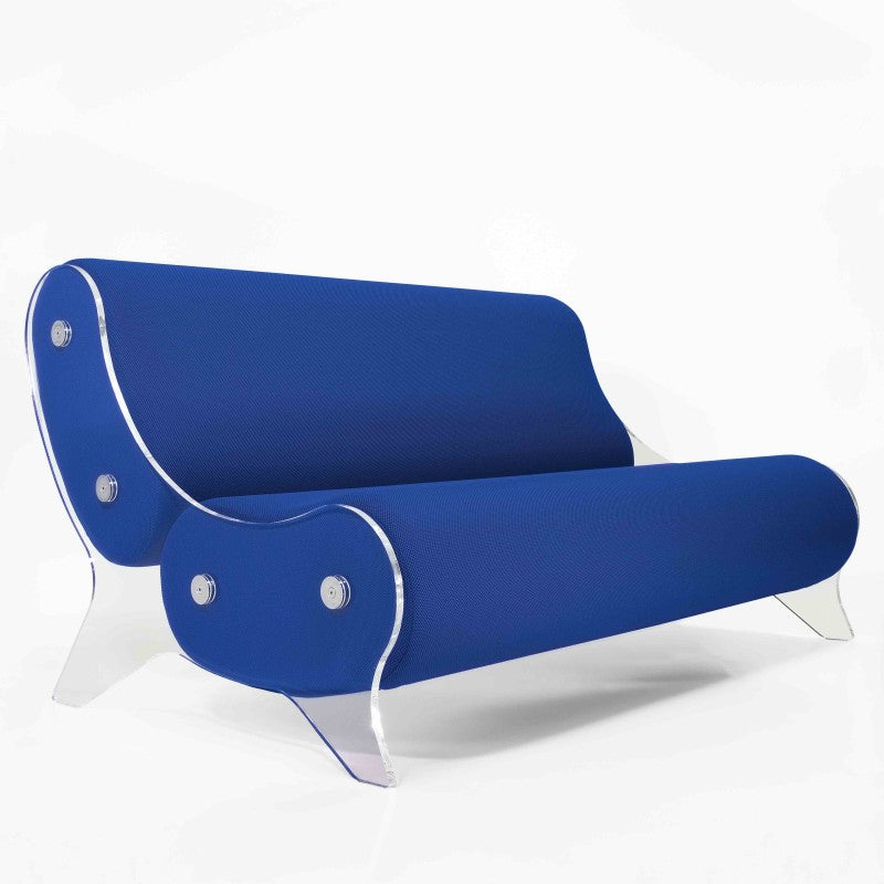 Canapé design MW06 – Parois en PMMA coulé, assise en mousse alvéolaire