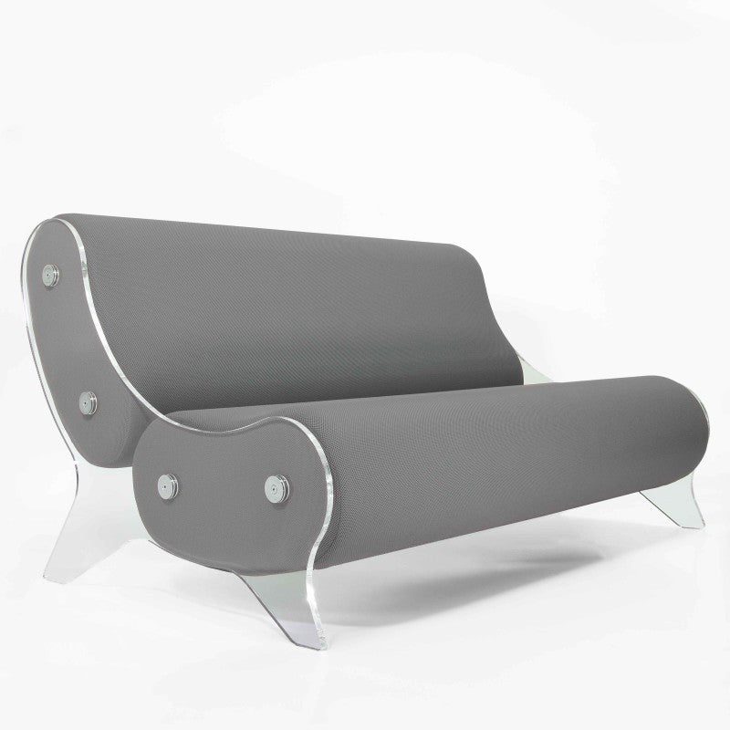Canapé design MW06 – Parois en PMMA coulé, assise en mousse alvéolaire