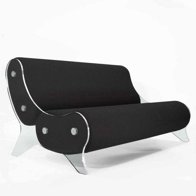 Canapé design MW06 – Parois en PMMA coulé, assise en mousse alvéolaire