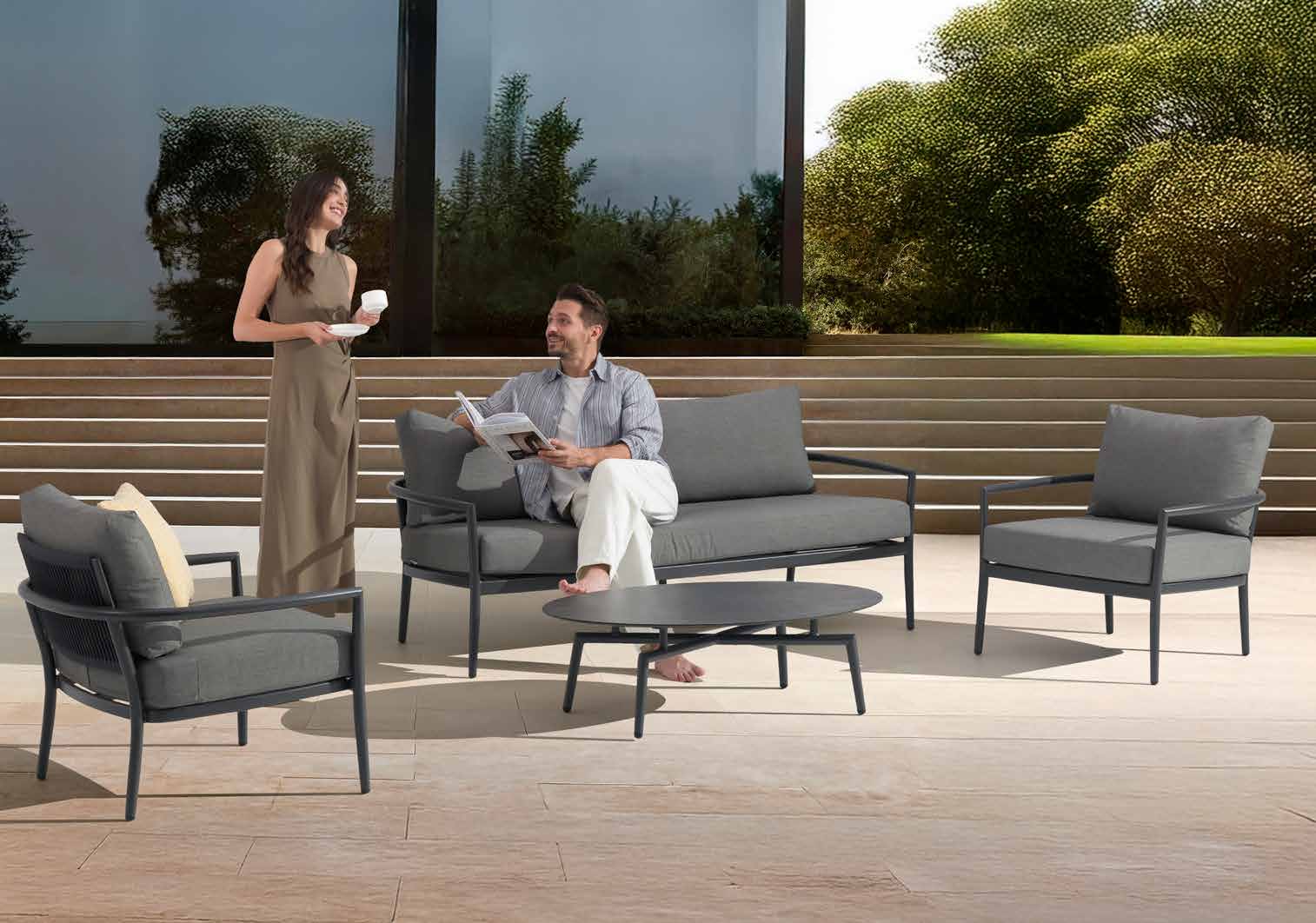 Salon extérieur DARLING finition Anthracite