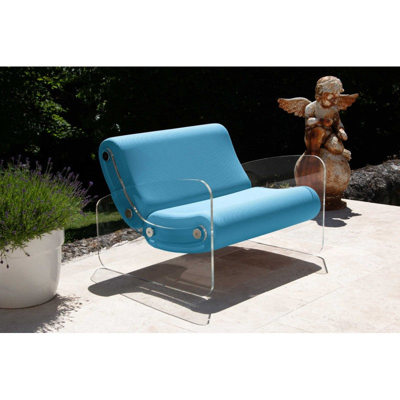 Fauteuil design XL MW03 – Parois en PMMA coulé, assise en mousse