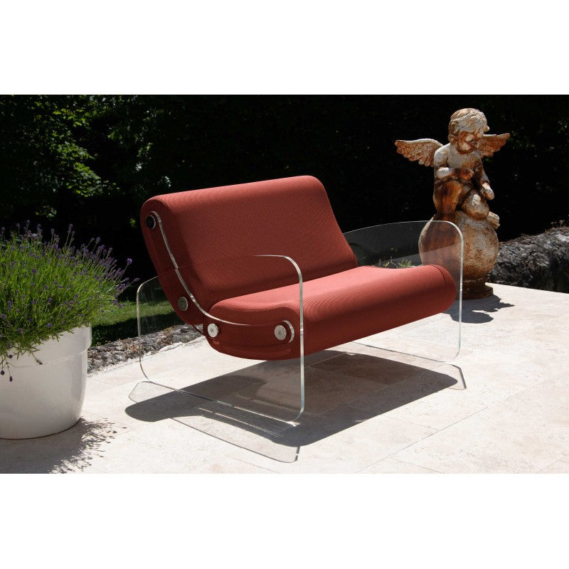 Fauteuil design XL MW03 – Parois en PMMA coulé, assise en mousse