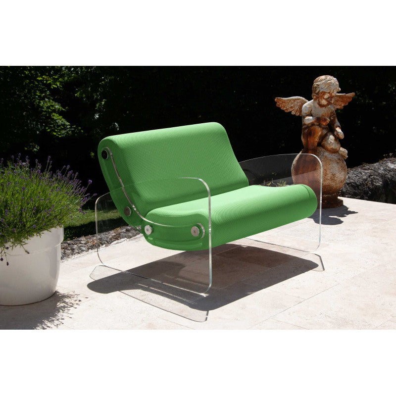 Fauteuil design XL MW03 – Parois en PMMA coulé, assise en mousse