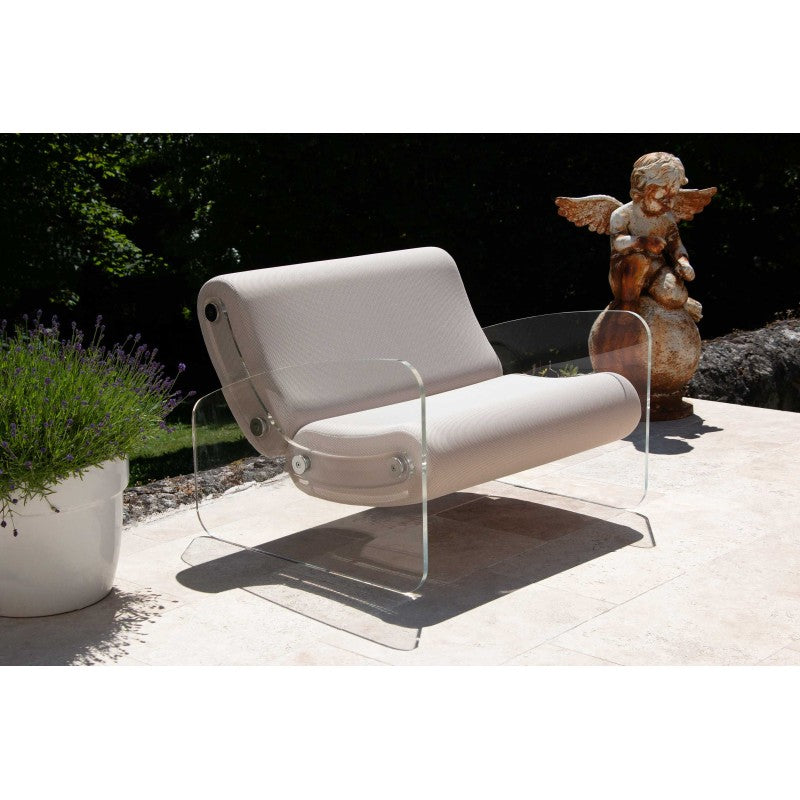 Fauteuil design XL MW03 – Parois en PMMA coulé, assise en mousse