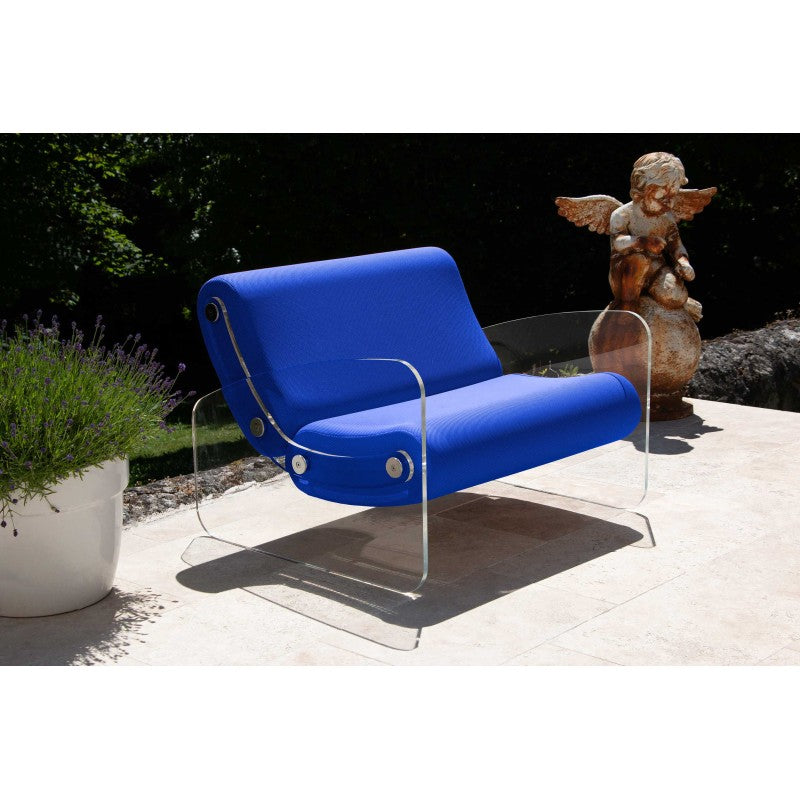 Fauteuil design XL MW03 – Parois en PMMA coulé, assise en mousse