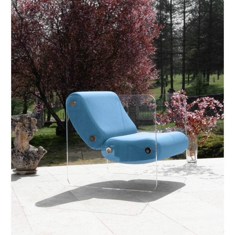 Fauteuil design XL MW08 – Parois en PMMA coulé, assise en mousse alvéolaire
